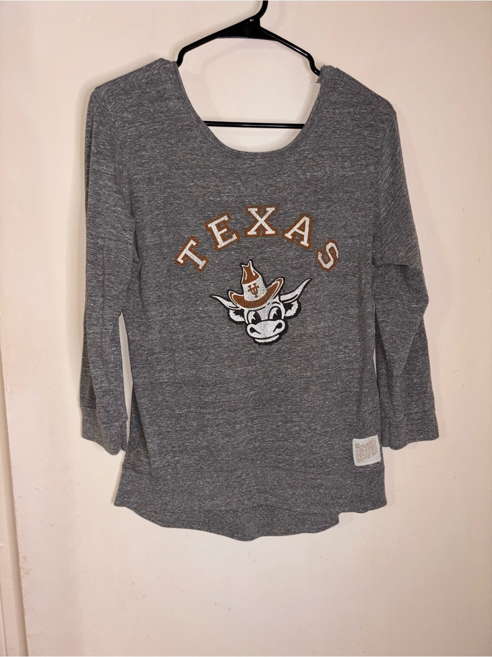 Original Retro Brand Gray Texas Graphic Sweatshirt